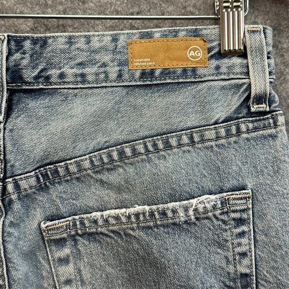 Adriano Goldschmied AG Alexxis Straight Jeans Womens 28 R Distressed High Rise - Picture 5 of 14